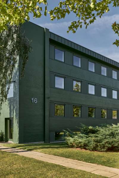 Modernes Büroumfeld in Gladsaxe in Stahlprofile gehüllt, Transformervej 14, 2860 Søborg, Dänemark